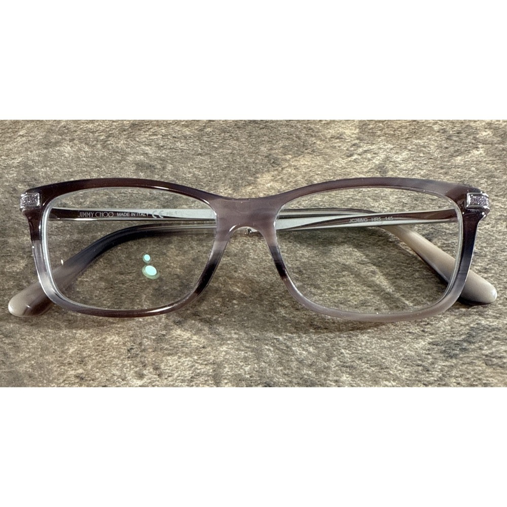 Jimmy Choo JC268/G HR5 Eyeglasses Frame Brown/Rose Gradient 52-16-145-35mm Italy